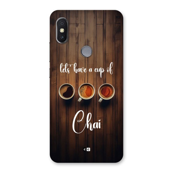Lets Have A Cup Of Chai Back Case for Redmi Y2