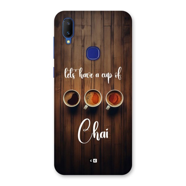 Lets Have A Cup Of Chai Back Case for Vivo V11