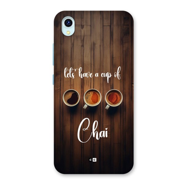 Lets Have A Cup Of Chai Back Case for Vivo Y1s