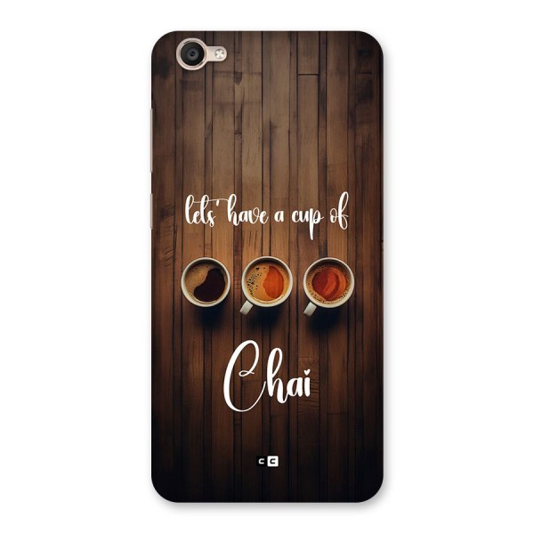 Lets Have A Cup Of Chai Back Case for Vivo Y55