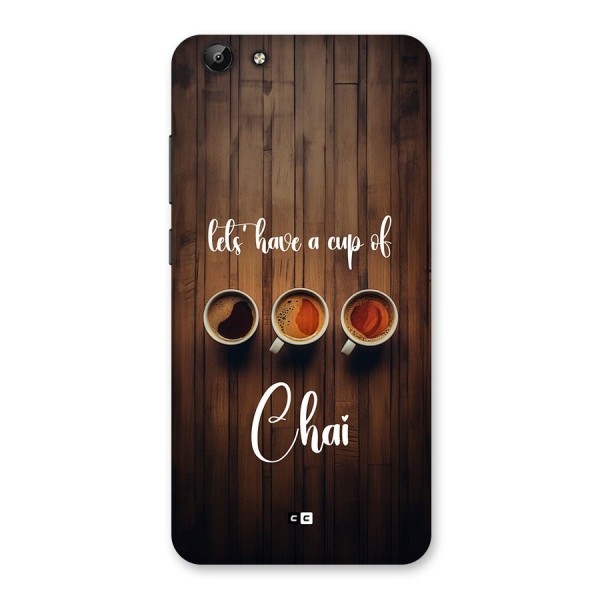Lets Have A Cup Of Chai Back Case for Vivo Y69