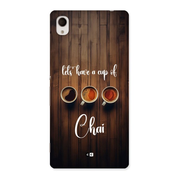 Lets Have A Cup Of Chai Back Case for Xperia M4