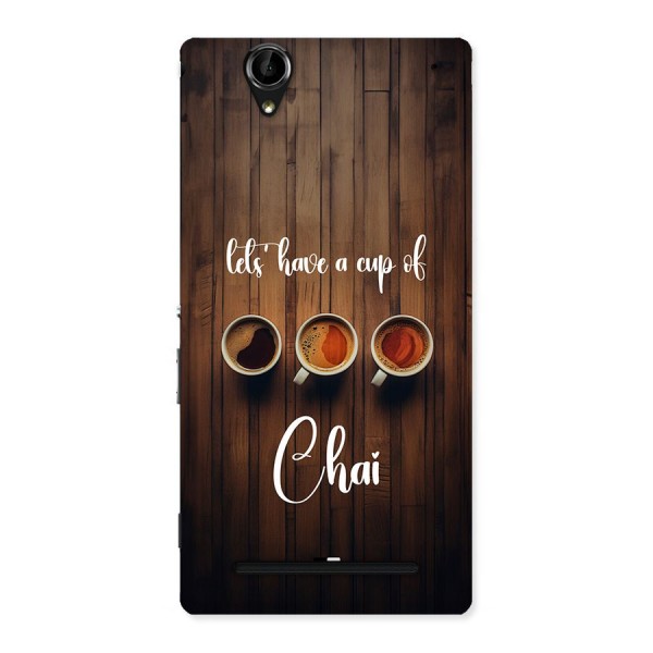 Lets Have A Cup Of Chai Back Case for Xperia T2