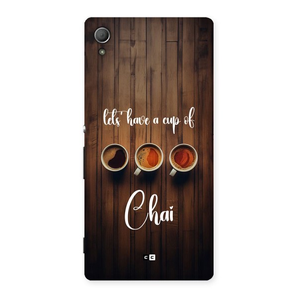 Lets Have A Cup Of Chai Back Case for Xperia Z4