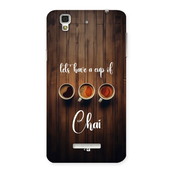 Lets Have A Cup Of Chai Back Case for YU Yureka Plus