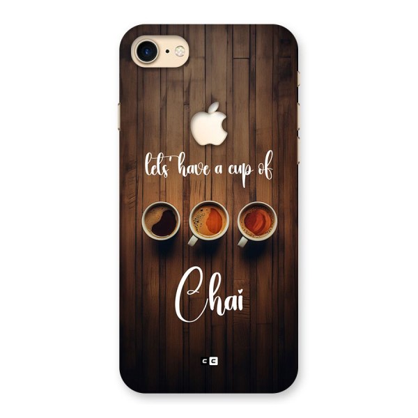 Lets Have A Cup Of Chai Back Case for iPhone 7 Apple Cut