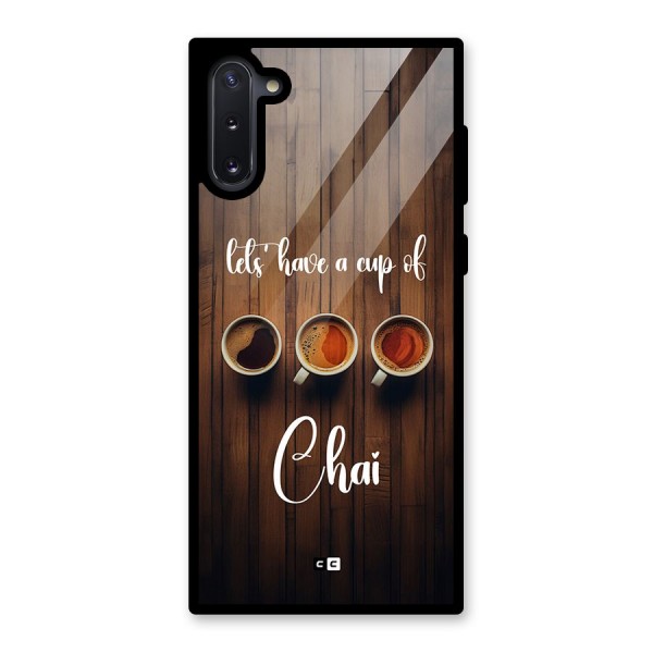 Lets Have A Cup Of Chai Glass Back Case for Galaxy Note 10