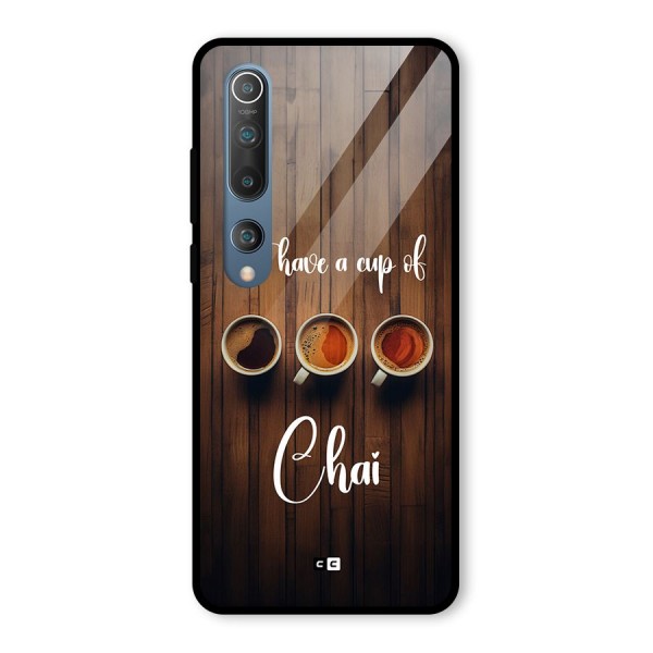 Lets Have A Cup Of Chai Glass Back Case for Mi 10