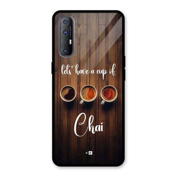Lets Have A Cup Of Chai Glass Back Case for Oppo Reno3 Pro