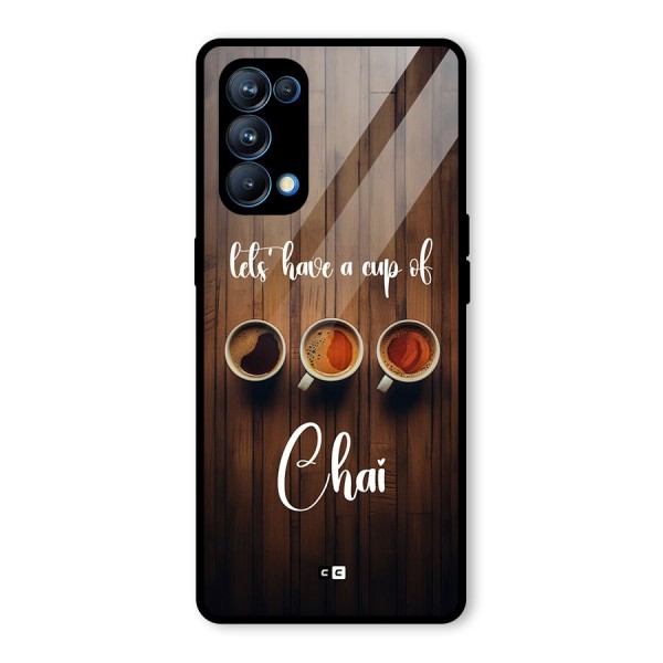 Lets Have A Cup Of Chai Glass Back Case for Oppo Reno5 Pro 5G