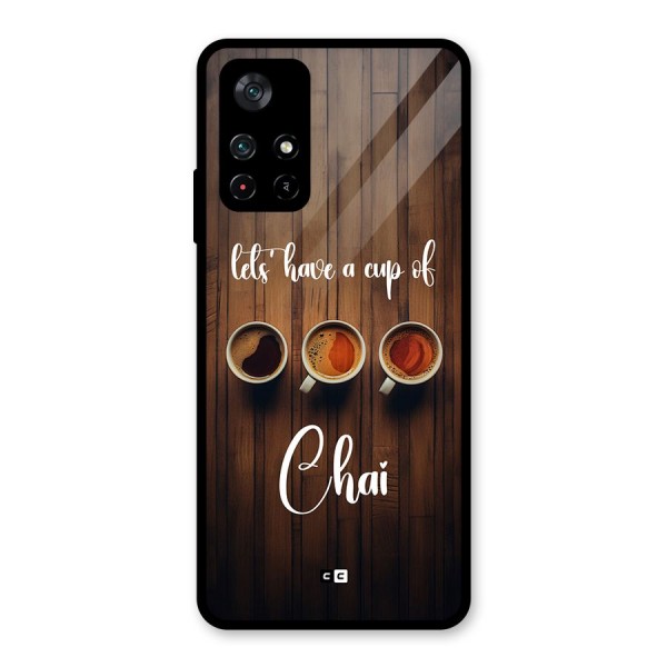 Lets Have A Cup Of Chai Glass Back Case for Poco M4 Pro 5G