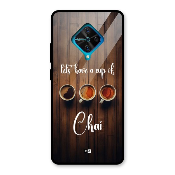 Lets Have A Cup Of Chai Glass Back Case for Vivo S1 Pro