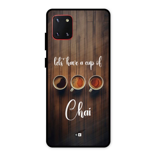 Lets Have A Cup Of Chai Metal Back Case for Galaxy Note 10 Lite