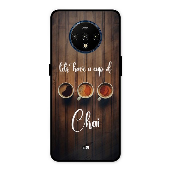 Lets Have A Cup Of Chai Metal Back Case for OnePlus 7T