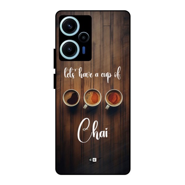 Lets Have A Cup Of Chai Metal Back Case for Poco F5