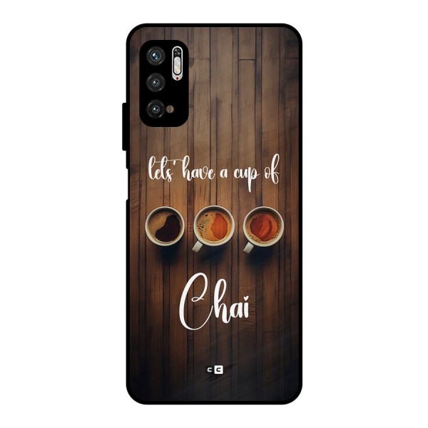 Lets Have A Cup Of Chai Metal Back Case for Poco M3 Pro 5G