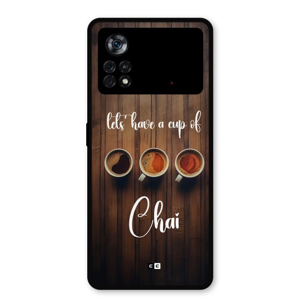 Lets Have A Cup Of Chai Metal Back Case for Poco X4 Pro 5G