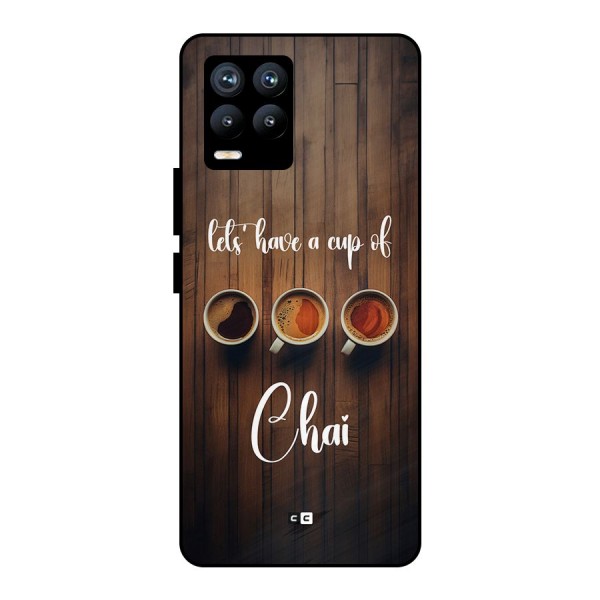 Lets Have A Cup Of Chai Metal Back Case for Realme 8 Pro