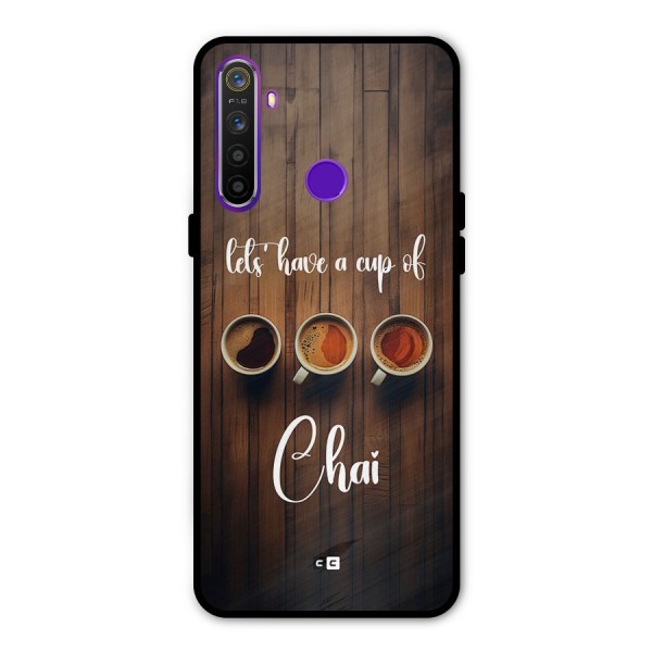 Lets Have A Cup Of Chai Metal Back Case for Realme Narzo 10