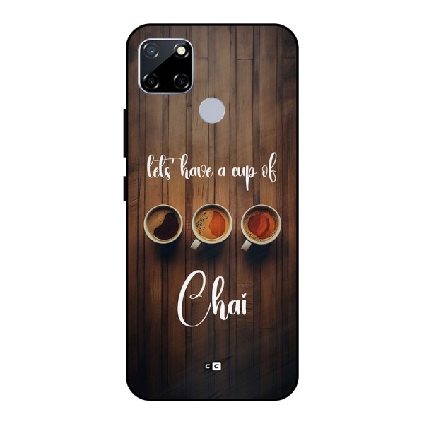 Lets Have A Cup Of Chai Metal Back Case for Realme Narzo 20