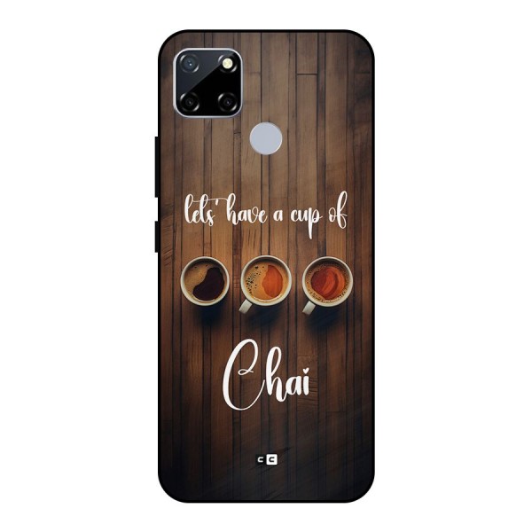 Lets Have A Cup Of Chai Metal Back Case for Realme Narzo 30A