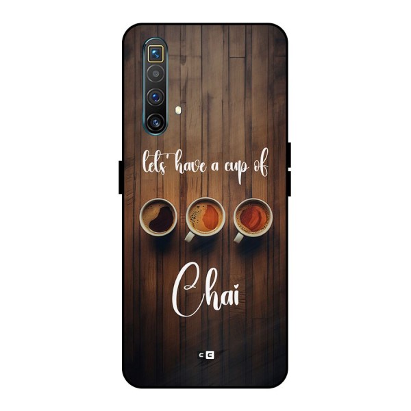 Lets Have A Cup Of Chai Metal Back Case for Realme X3