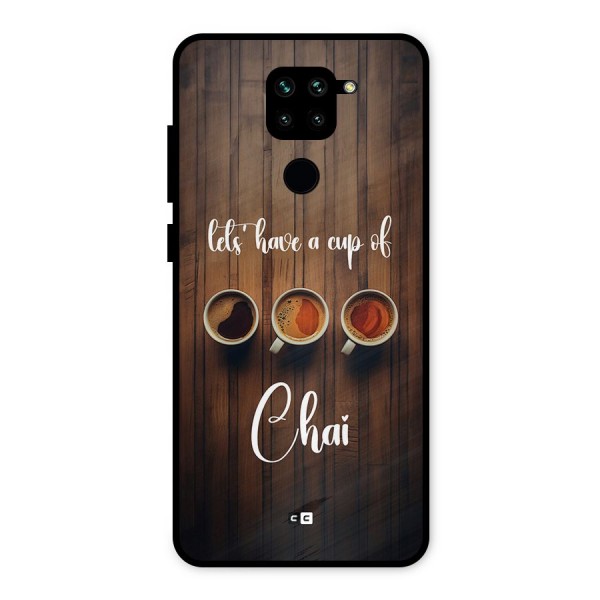 Lets Have A Cup Of Chai Metal Back Case for Redmi Note 9