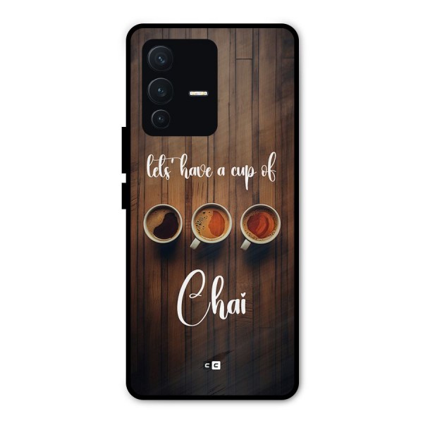 Lets Have A Cup Of Chai Metal Back Case for Vivo V23 Pro