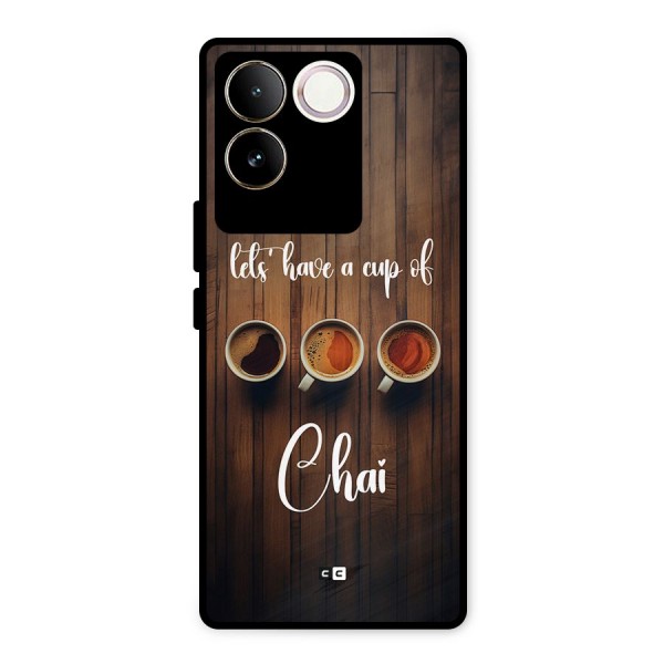 Lets Have A Cup Of Chai Metal Back Case for iQOO Z7 Pro