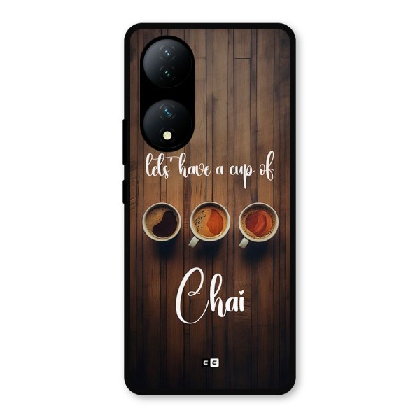 Lets Have A Cup Of Chai Metal Back Case for iQOO Z7s