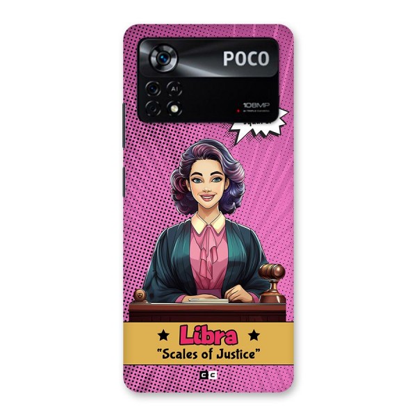 Libra Justice Back Case for Poco X4 Pro 5G