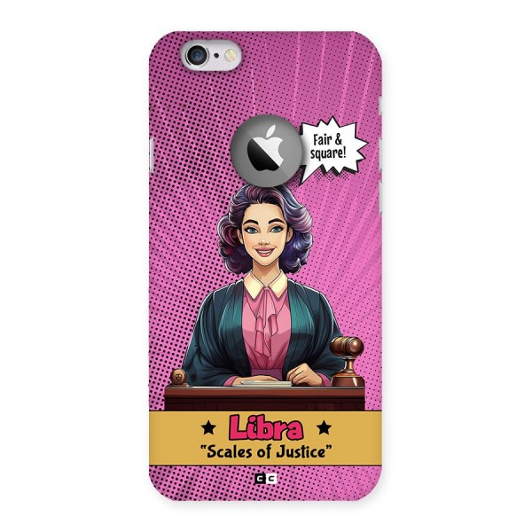 Libra Justice Back Case for iPhone 6 Logo Cut