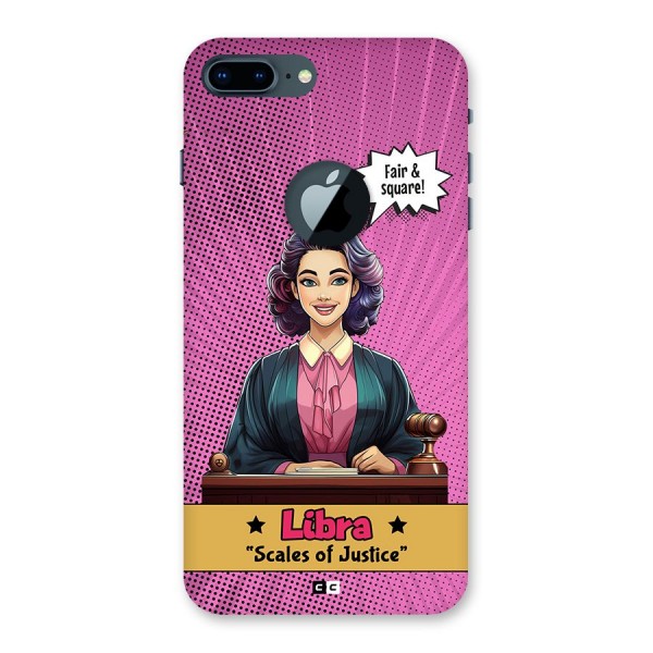 Libra Justice Back Case for iPhone 7 Plus Logo Cut
