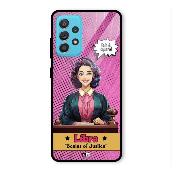 Libra Justice Glass Back Case for Galaxy A52