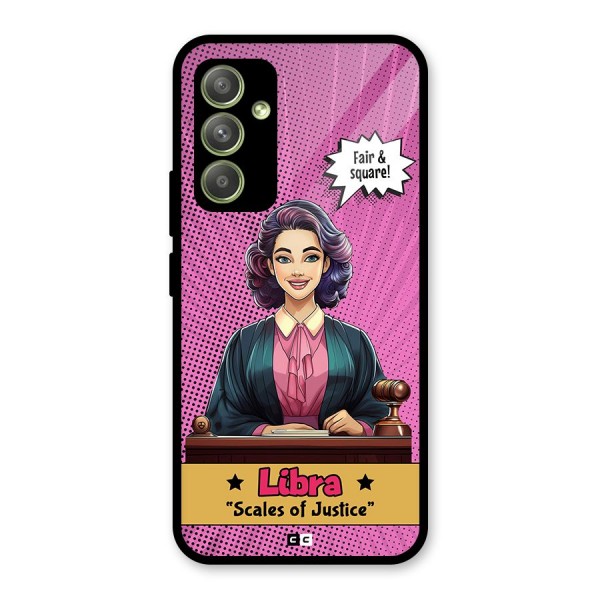 Libra Justice Glass Back Case for Galaxy A54