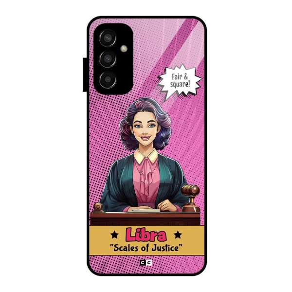 Libra Justice Glass Back Case for Galaxy F13