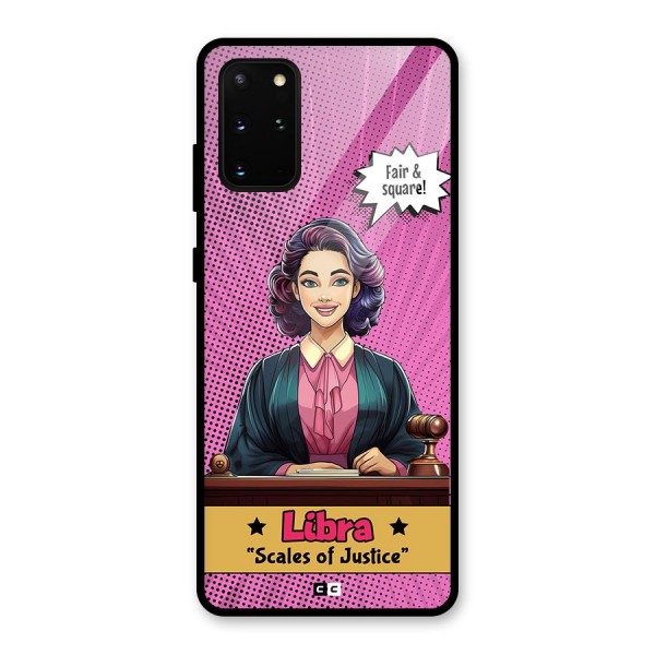 Libra Justice Glass Back Case for Galaxy S20 Plus