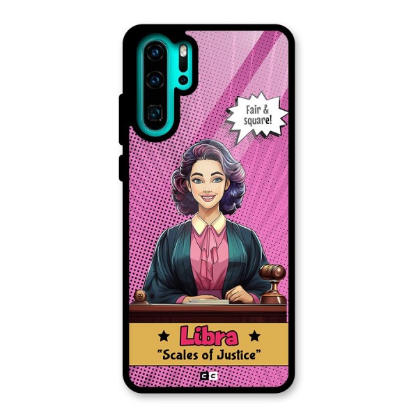 Libra Justice Glass Back Case for Huawei P30 Pro