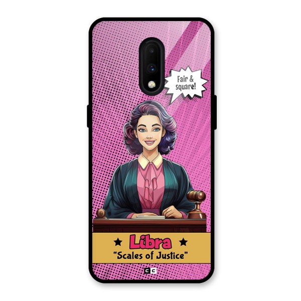 Libra Justice Glass Back Case for OnePlus 7