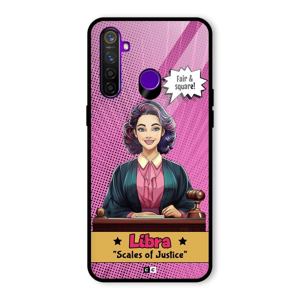 Libra Justice Glass Back Case for Realme 5 Pro