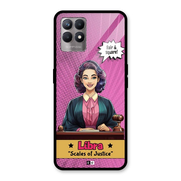 Libra Justice Glass Back Case for Realme 8i