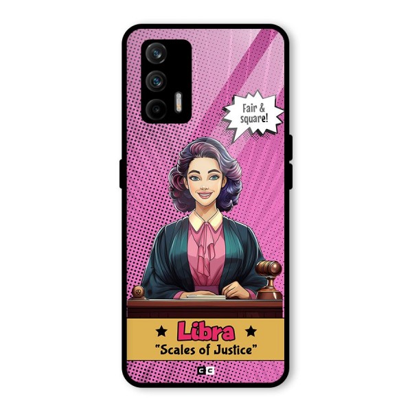 Libra Justice Glass Back Case for Realme X7 Max
