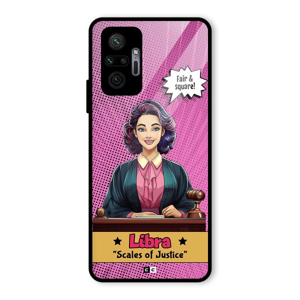 Libra Justice Glass Back Case for Redmi Note 10 Pro Max