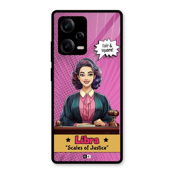 Libra Justice Glass Back Case for Redmi Note 12 Pro