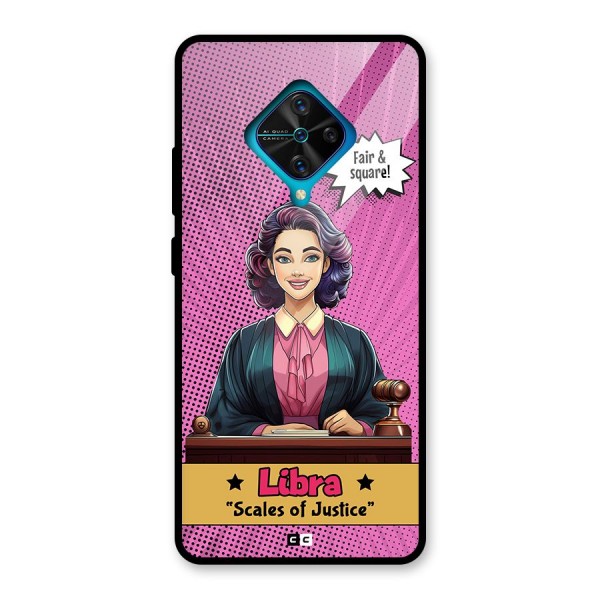 Libra Justice Glass Back Case for Vivo S1 Pro