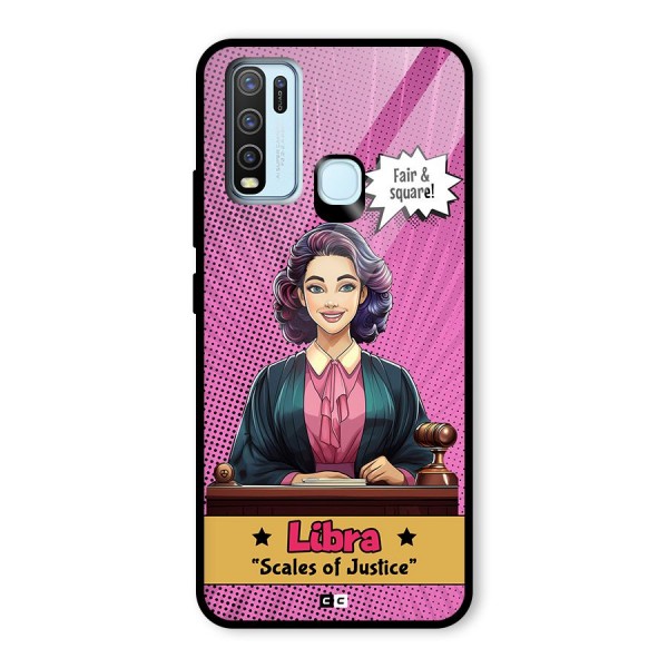 Libra Justice Glass Back Case for Vivo Y30