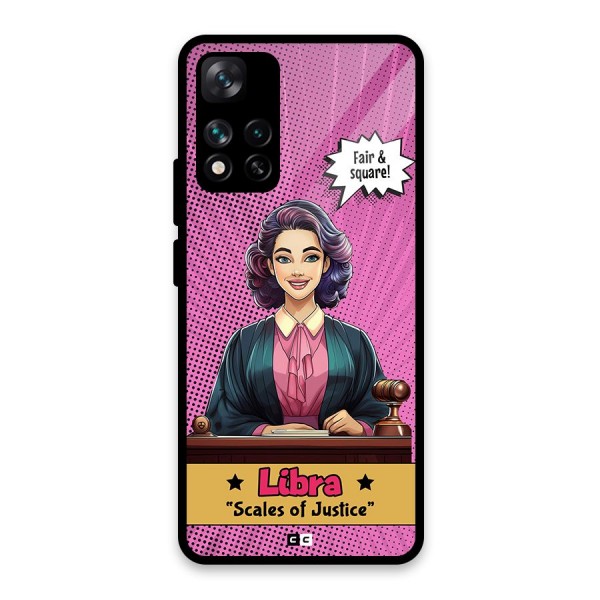 Libra Justice Glass Back Case for Xiaomi 11i 5G