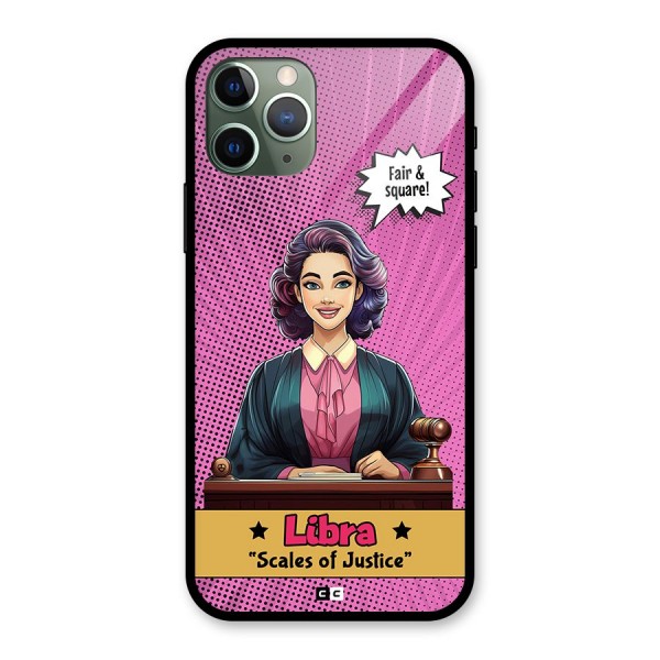 Libra Justice Glass Back Case for iPhone 11 Pro