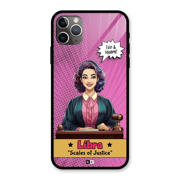 Libra Justice Glass Back Case for iPhone 11 Pro Max
