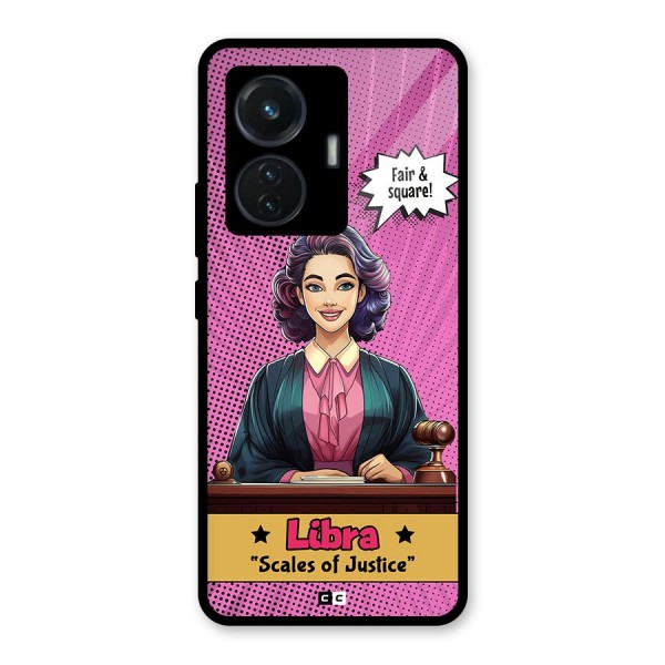 Libra Justice Glass Back Case for iQOO Z6 44W
